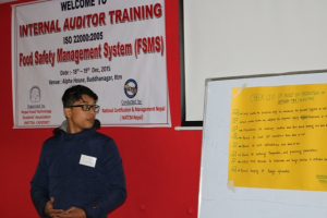 Internal Auditor Training FSMS 22000 in Nepal